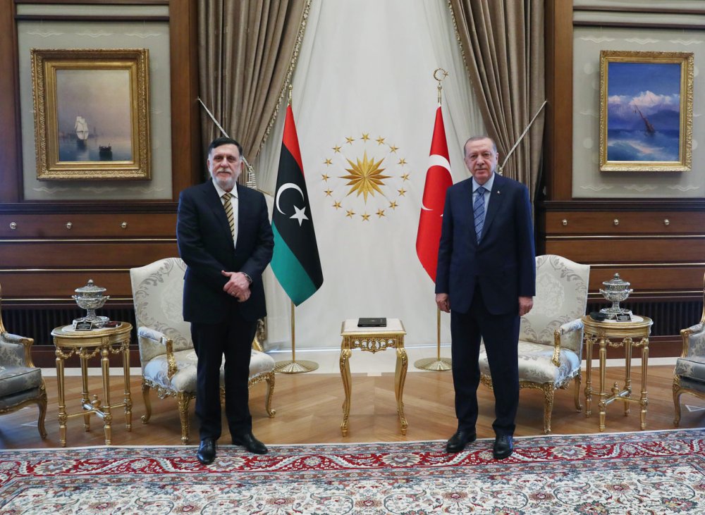 Erdoğan ile Libya Başbakanı Fayiz es-Serrac