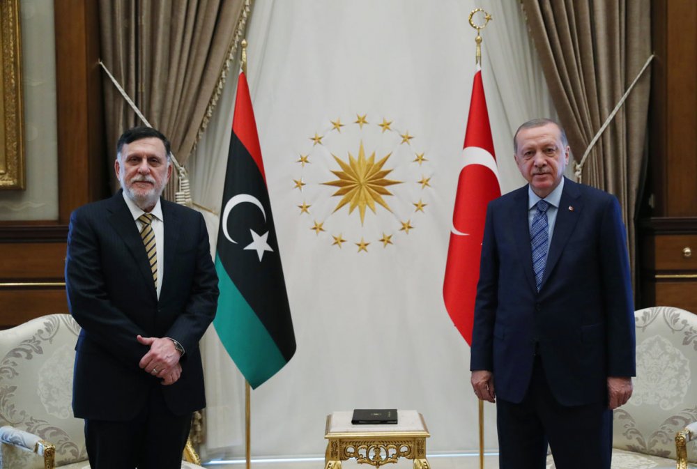 Erdoğan ile Libya Başbakanı Fayiz es-Serrac