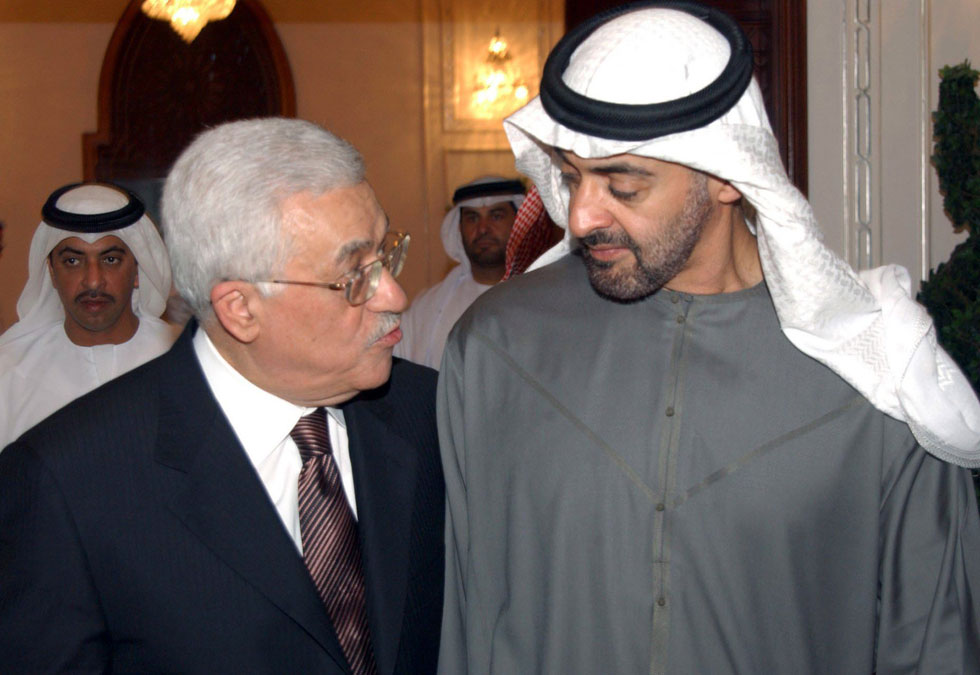 muhammed bin zayed el nahyan ile mahmud abbas